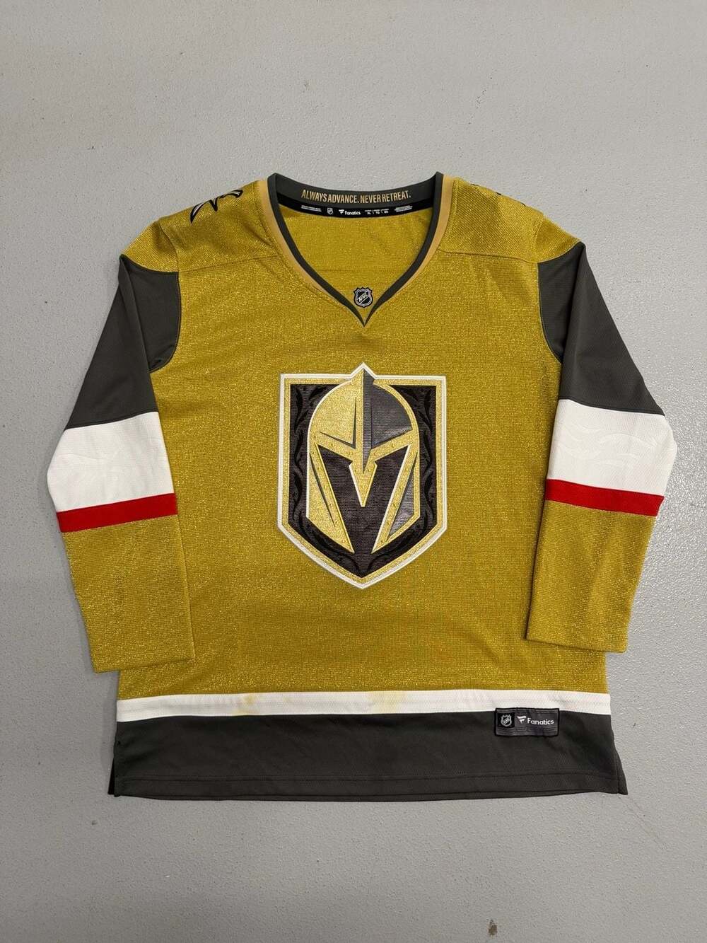 Vegas Golden Knights Fanatics Women's Gold Home Premier NHL Hockey Jersey